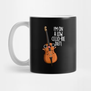 I'm On A Low Cello-rie Diet Cute Cello PUn Mug